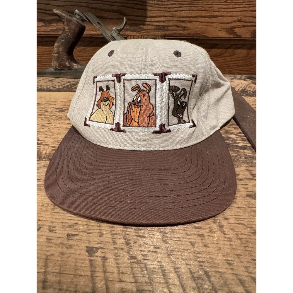 Vtg 1991 Acme Clothing Warner Bros Inc Mans Best Friend Dog Hat Brown Rare